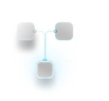 AI-Powered Detection, signals converging into a highlighted central node